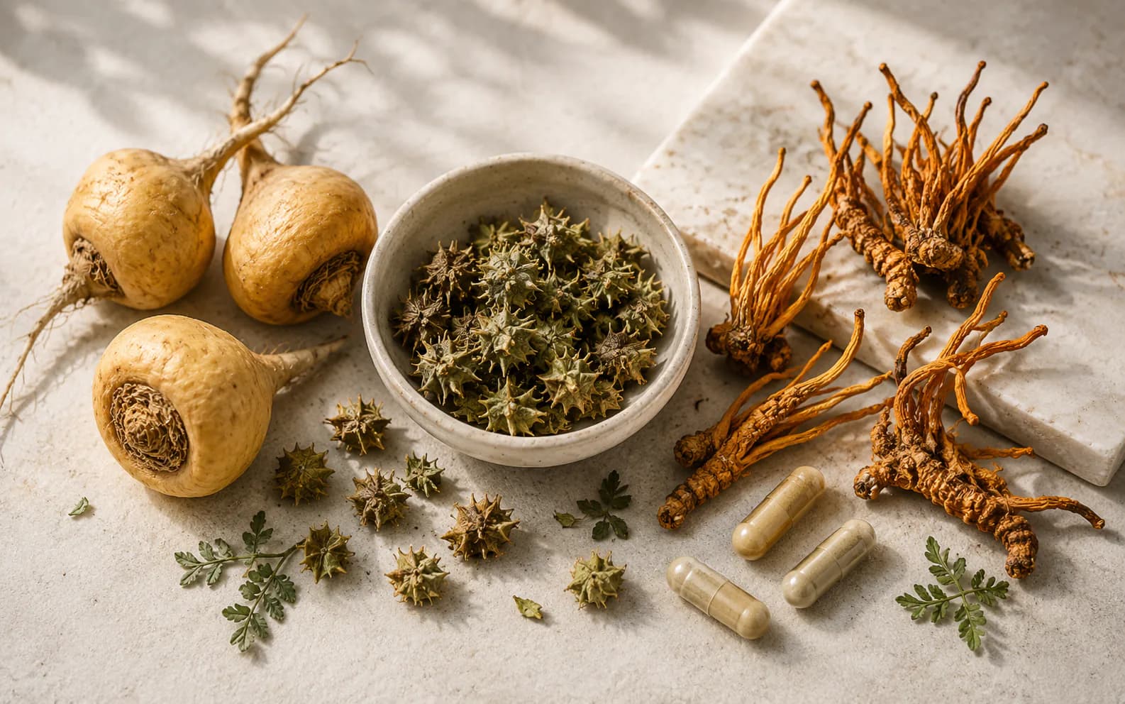 Maca, Tribulus e Cordyceps: ingredienti vegetali